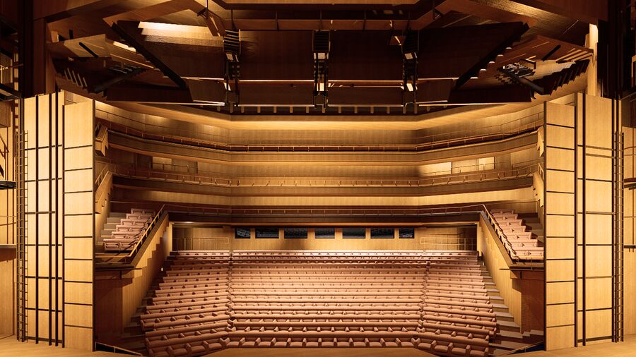 Model of Arts & Conference Centre Theatre